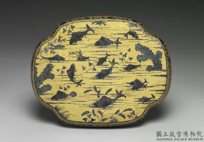 图片[2]-Shallow tray with silver woven pattern and mother-of-pearl inlay, Qing dynasty (1644-1911)-China Archive